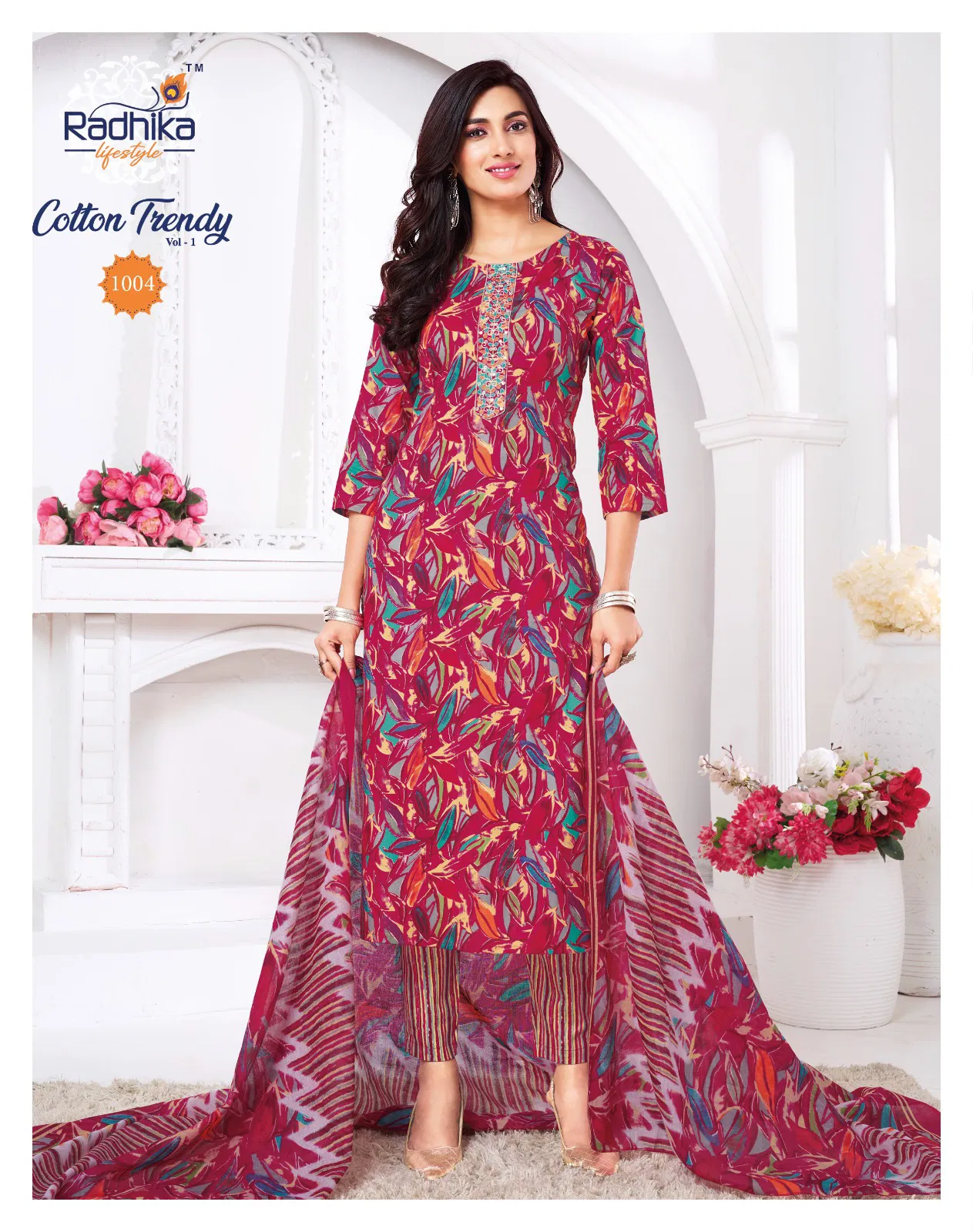 Cotton Trendy  Vol 1 By Radhika Top Bottom With Dupatta Exporters In India